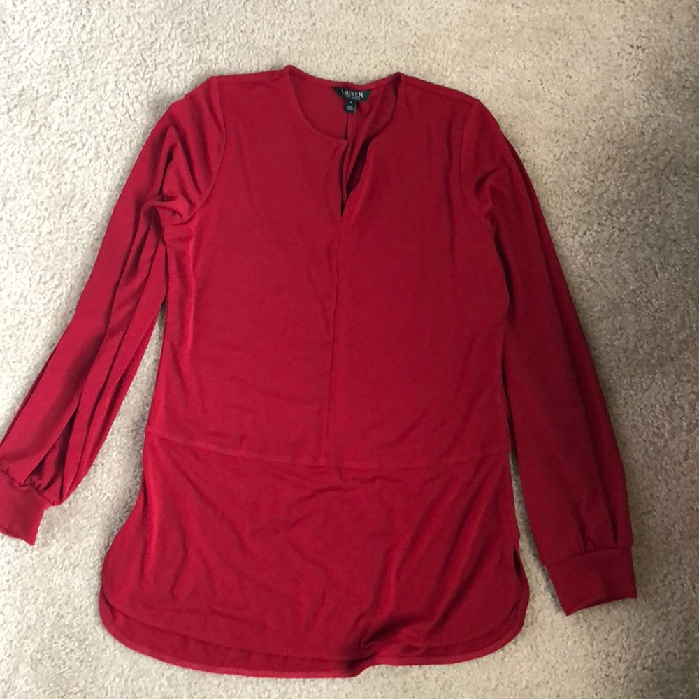 Red blouse